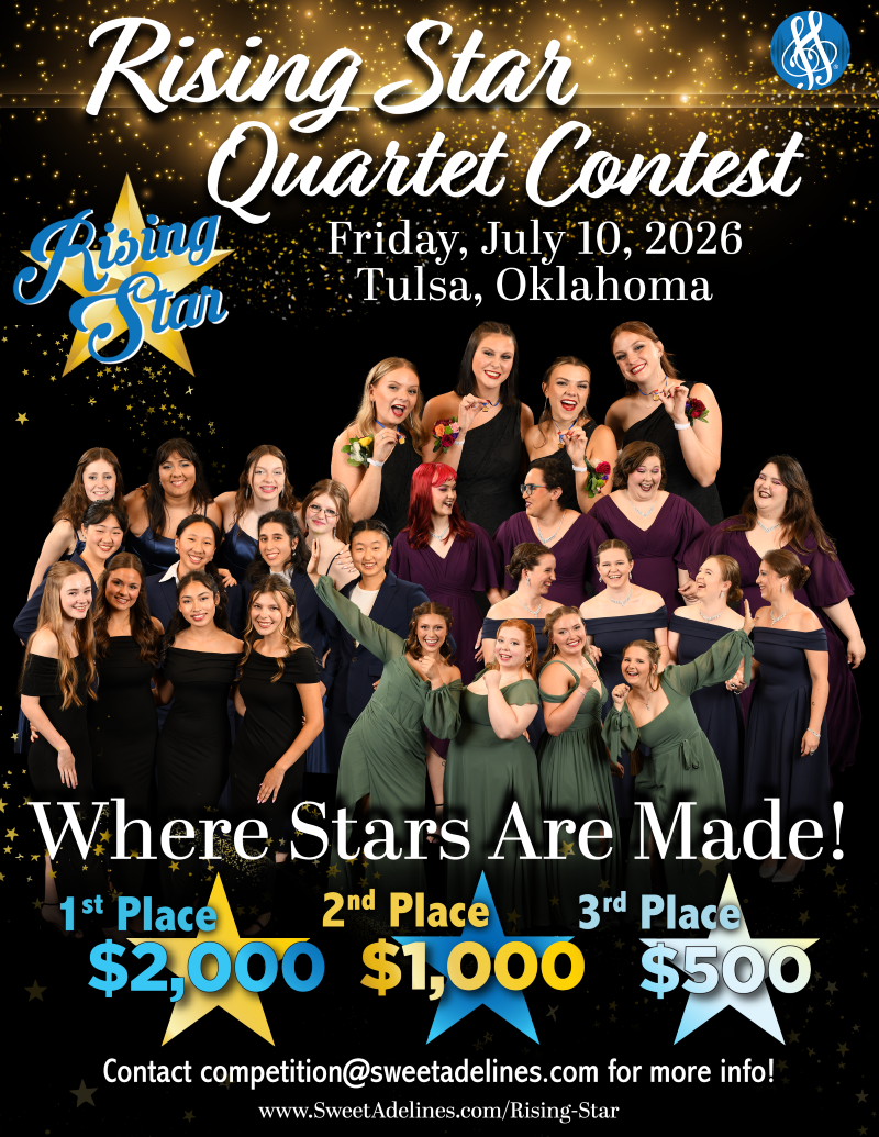 2026 Rising Star Quartet Contest Flyer