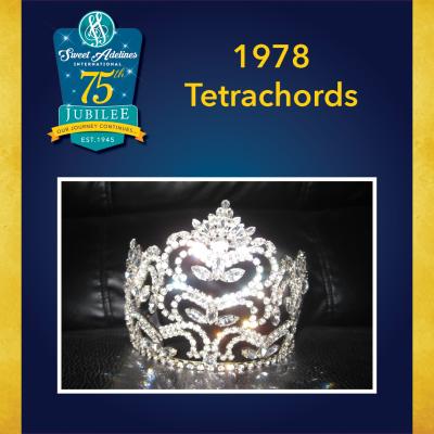 Take a closer look at the 1978 crown, worn by Tetrachords.